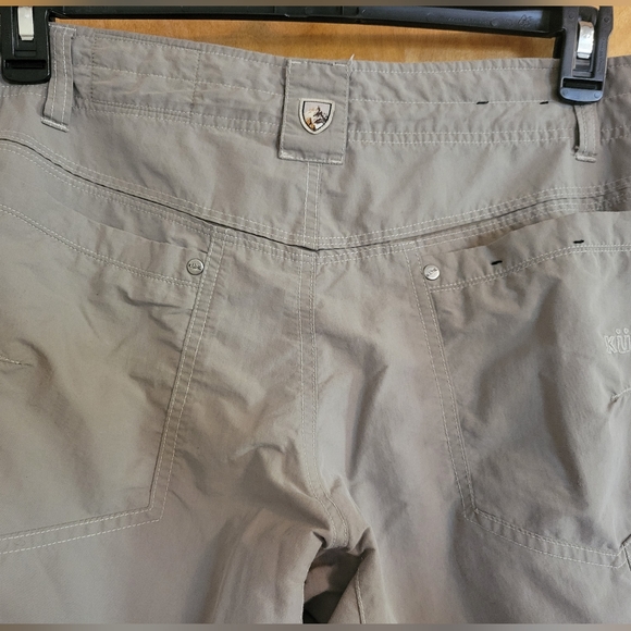 KUHL Khaki Gray Liberator Convertible Stealth Zip Cargo Pants Size 32x32 - Picture 7 of 13